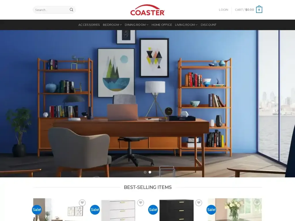 Screenshot of Furniture-coaster.com taken on Friday the 12th of January 2024