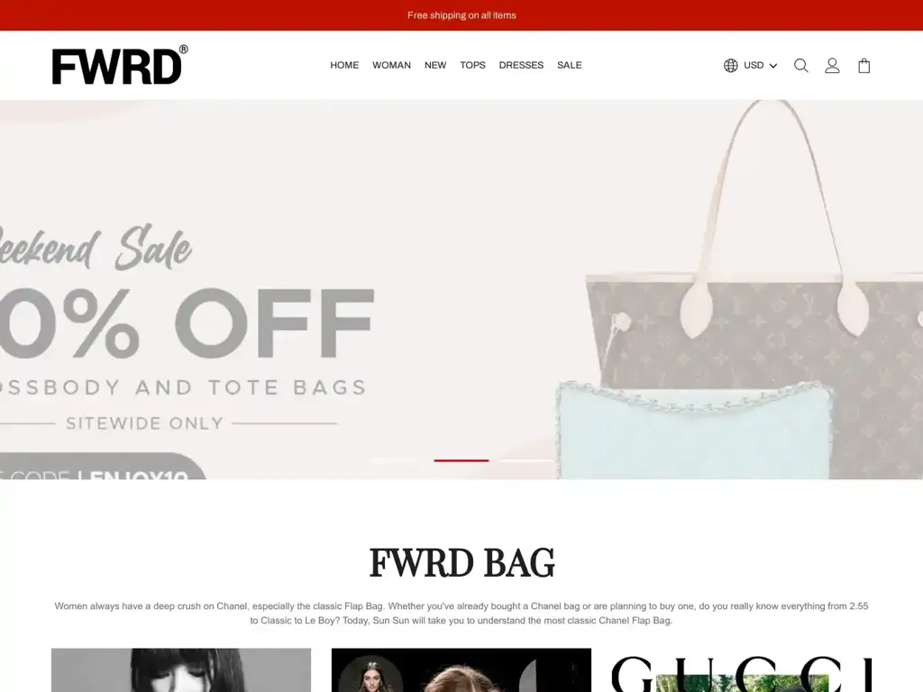 Screenshot of Fwrdoutlet.shop taken on Tuesday the 5th of November 2024