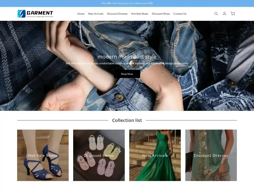 Screenshot of Garmenttrendzone.com taken on Saturday the 21st of December 2024