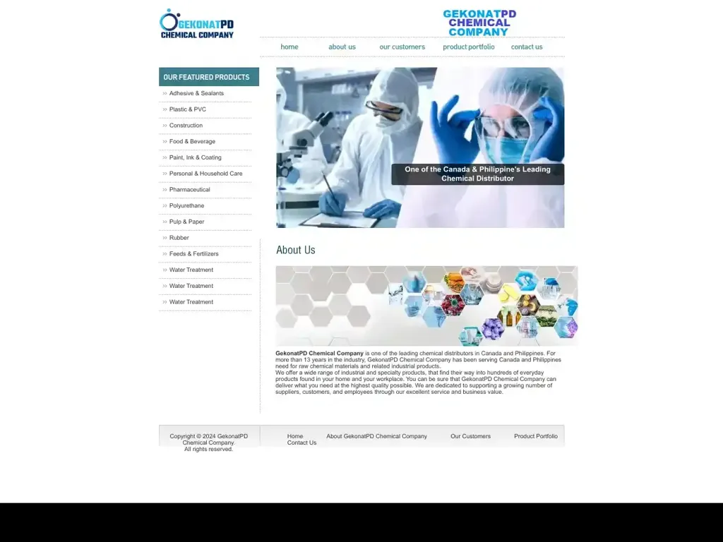 Screenshot of Gekopdchem.com taken on Tuesday the 13th of August 2024