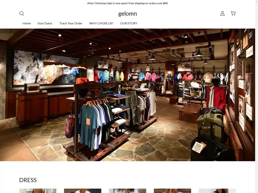 Screenshot of Gelomn.shop taken on Tuesday the 14th of January 2025