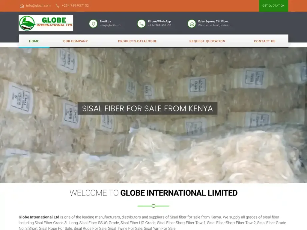 Screenshot of Glocil.com taken on Thursday the 4th of January 2024