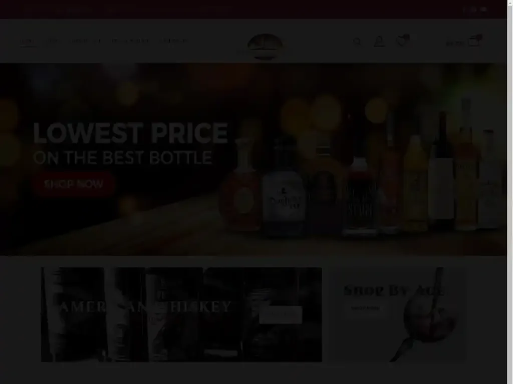 Screenshot of Goldenspiritsstores.com taken on Wednesday the 24th of July 2024