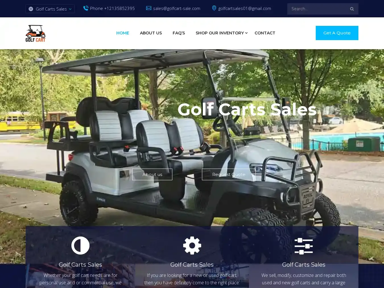 Golfcart-sale.com Fraudulent Non-Delivery website.