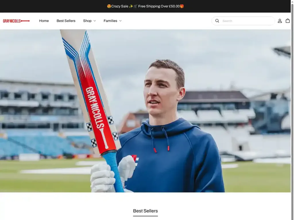 Screenshot of Graynicollscricket.com taken on Friday the 30th of May 2025