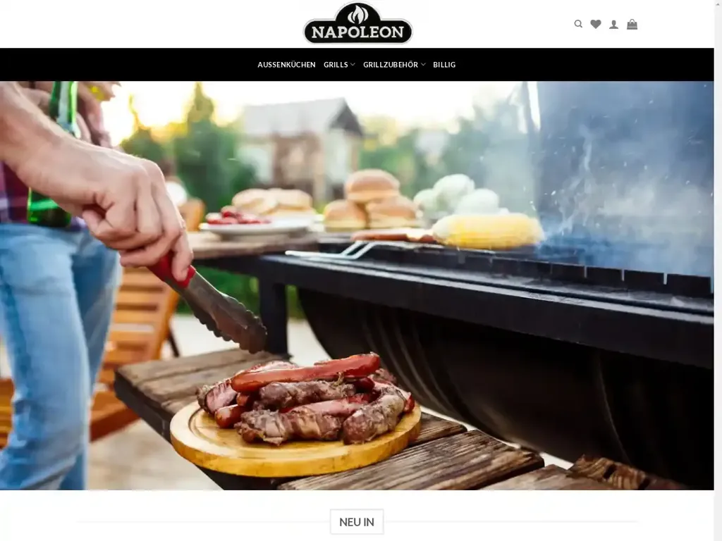 Screenshot of Grillzubehornapoleon.com taken on Wednesday the 26th of June 2024