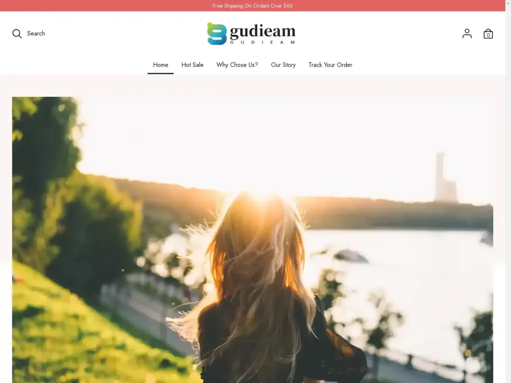 Screenshot of Gudieam.shop taken on Thursday the 19th of December 2024