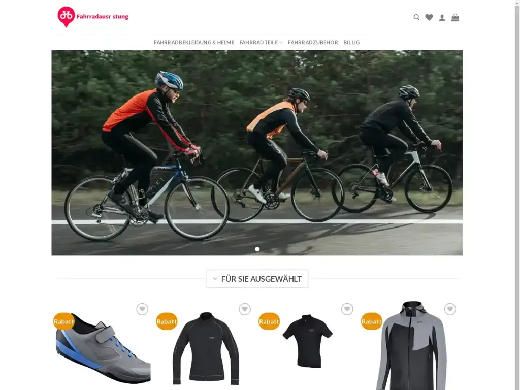 Screenshot of Gunstigbike.com taken on Wednesday the 26th of June 2024