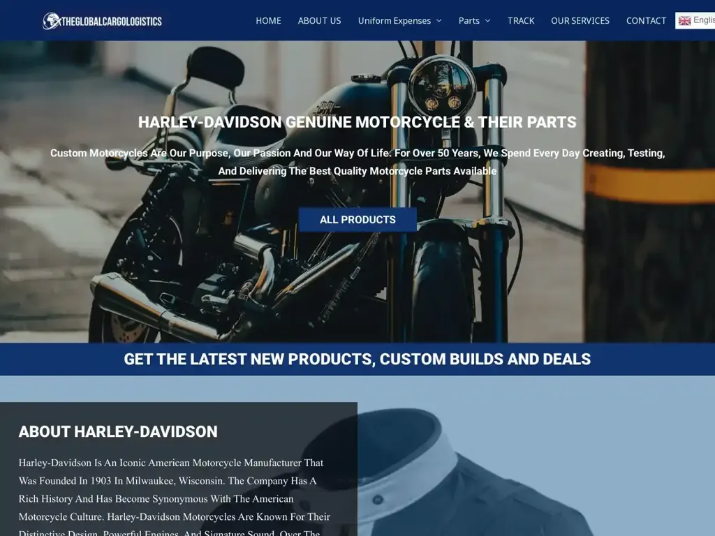 Screenshot of Harleydavidsonbp.com taken on Friday the 16th of February 2024