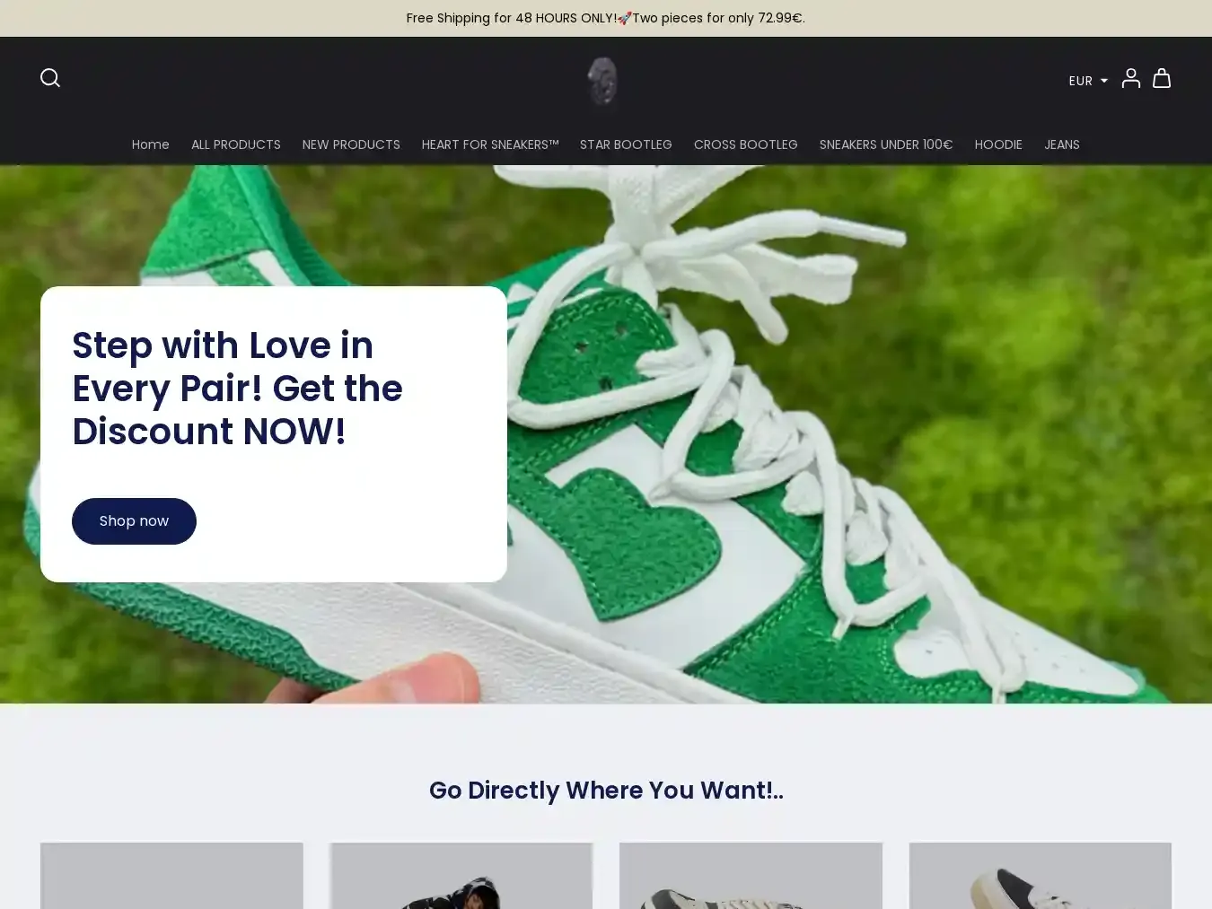 Heartforsneakersinc.com Fraudulent Non-Delivery website.
