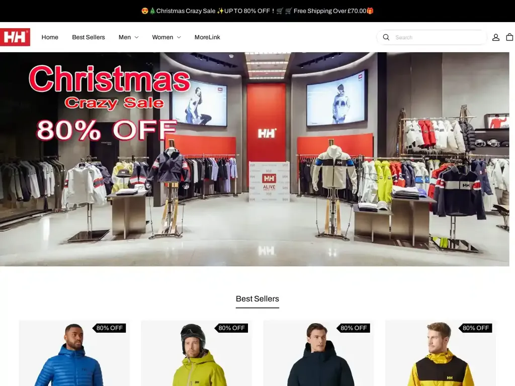 Screenshot of Hellyhansenuk.shop taken on Tuesday the 17th of December 2024