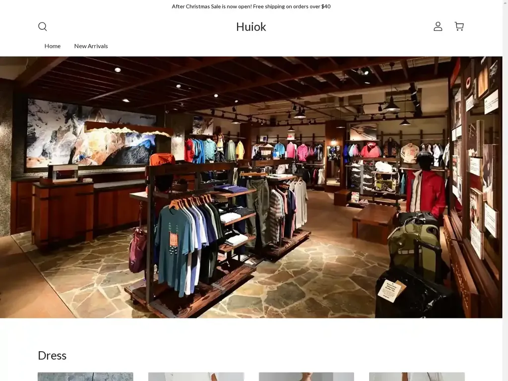 Screenshot of Huiok.shop taken on Tuesday the 14th of January 2025