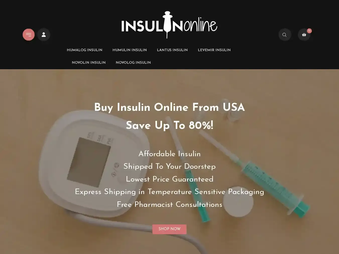 Insulinonlinestore.com Fraudulent Medical website.