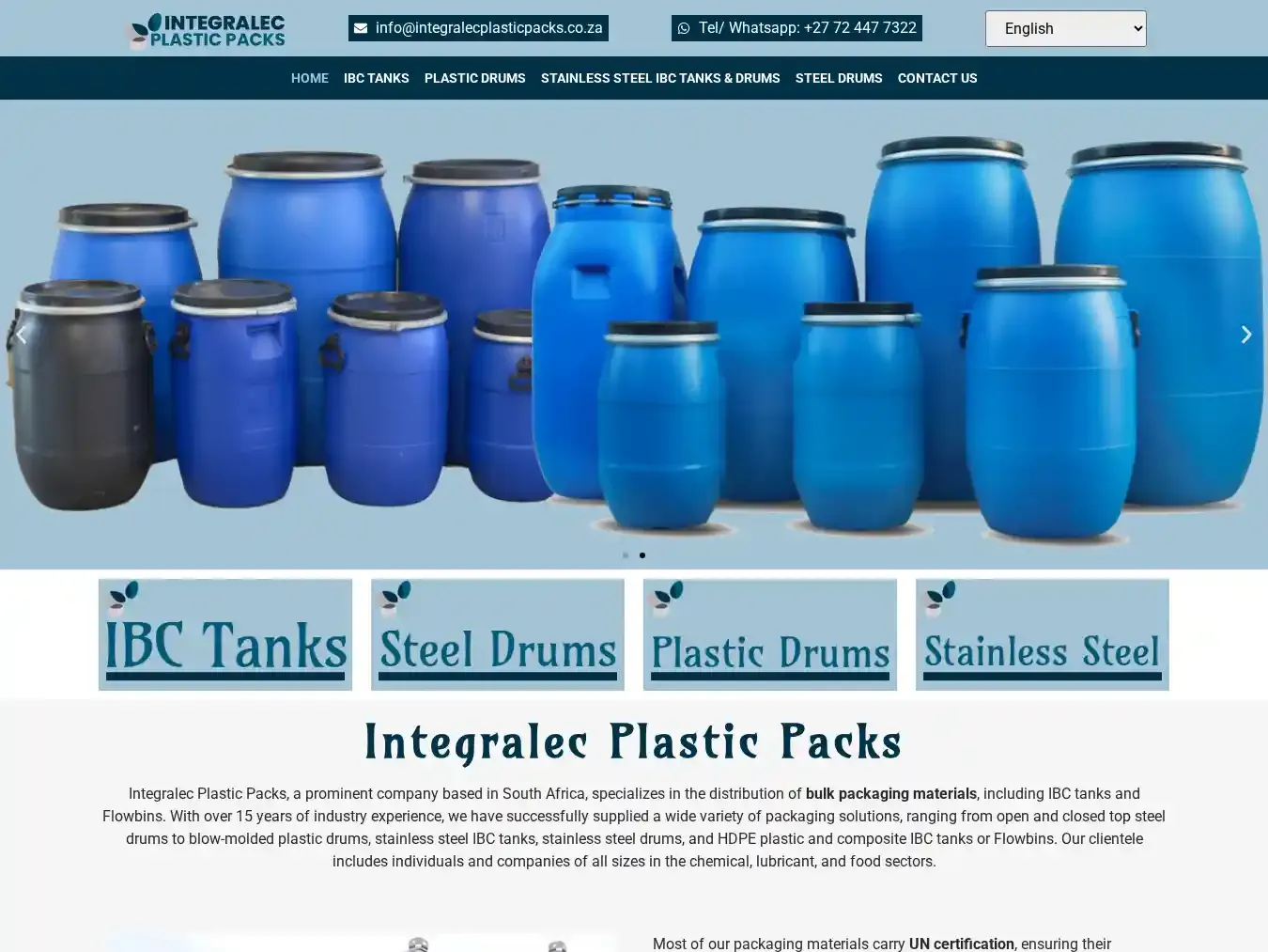 Integralecplasticpacks.co.za Fraudulent  website.
