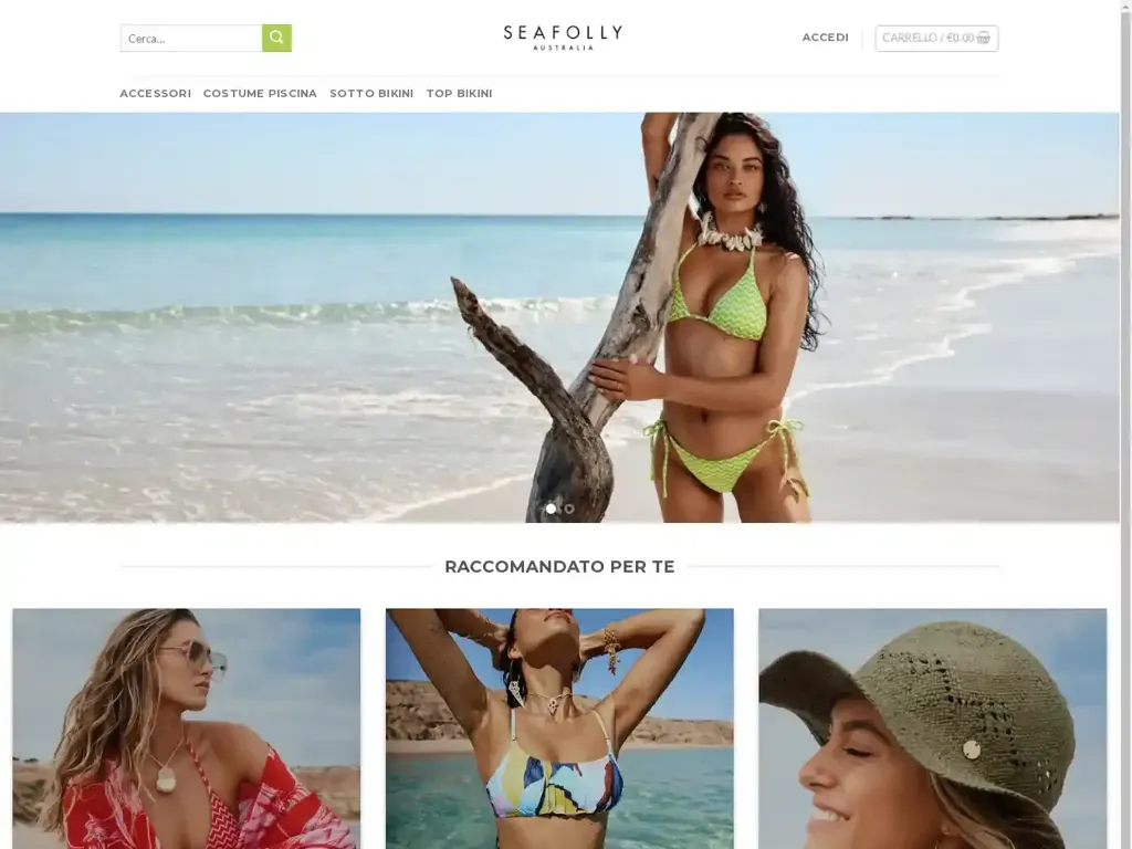 Screenshot of It-seafolly.com taken on Wednesday the 26th of June 2024