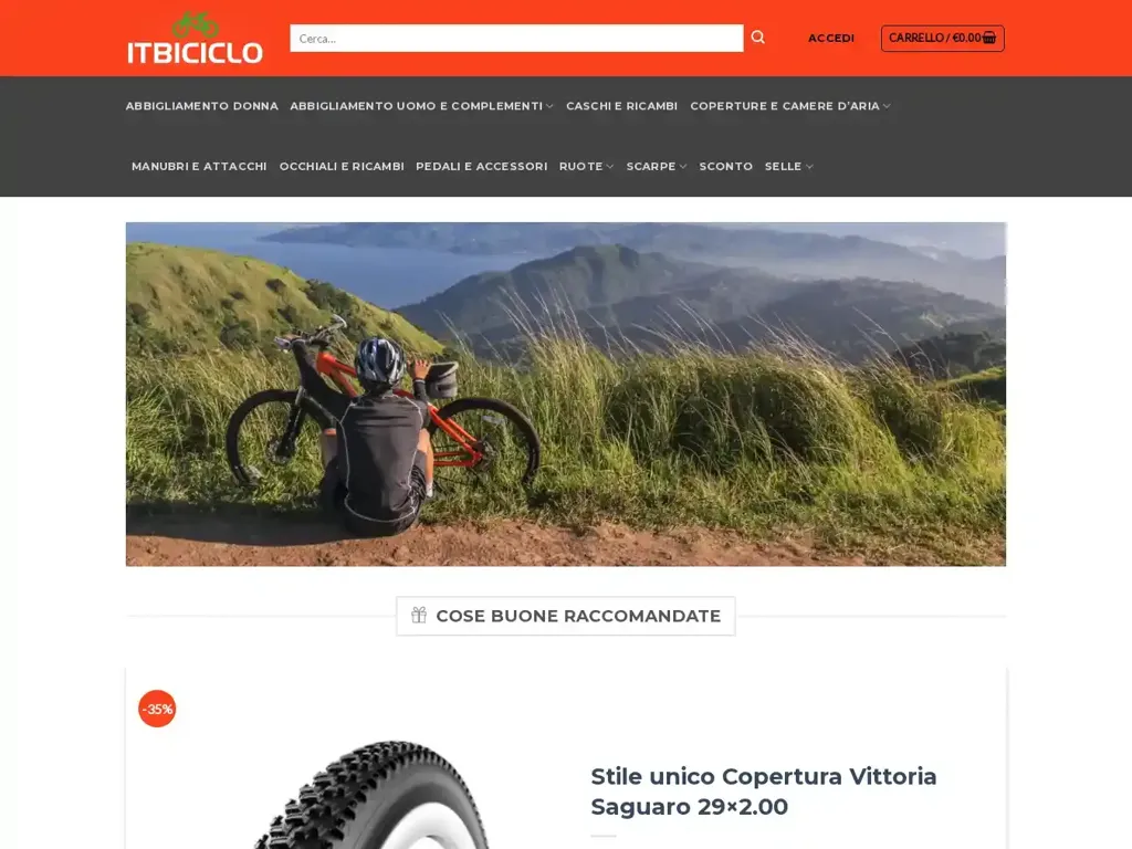 Screenshot of Itbiciclo.com taken on Wednesday the 26th of June 2024