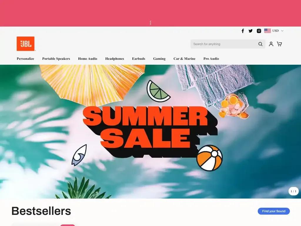 Screenshot of Jbl-sale.com taken on Tuesday the 12th of August 2025
