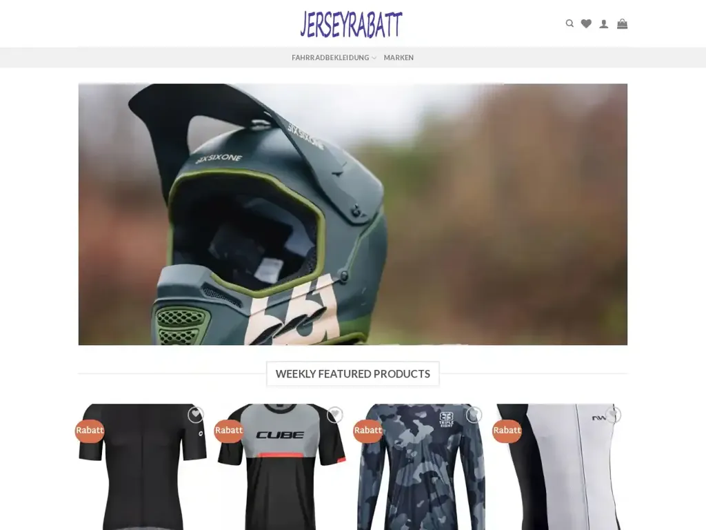 Screenshot of Jerseyrabatt.com taken on Friday the 12th of January 2024