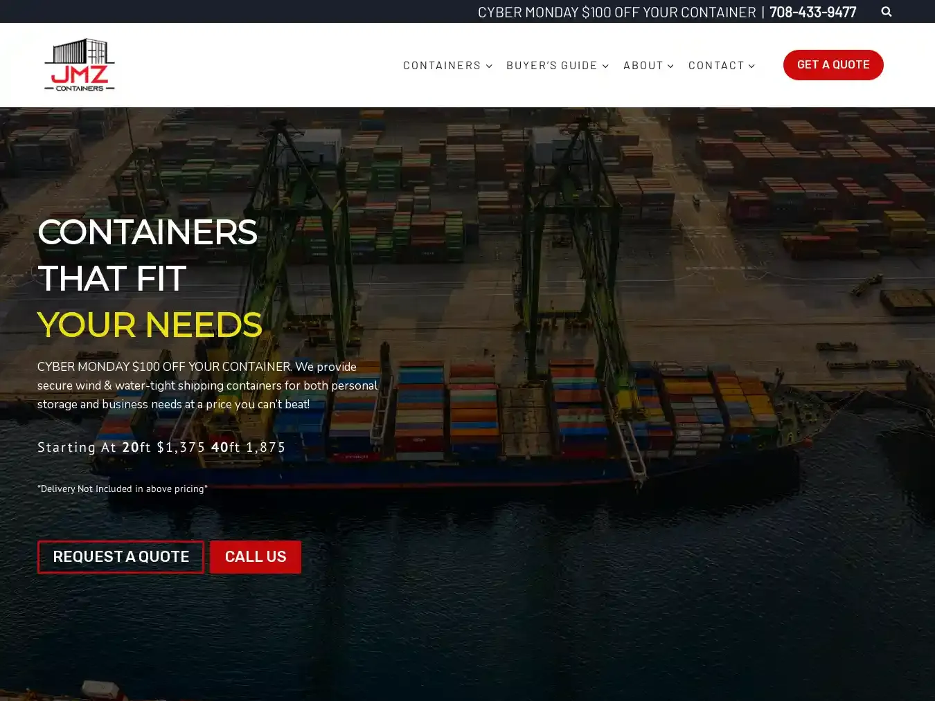 Jmzcontainers.com Fraudulent Container website.