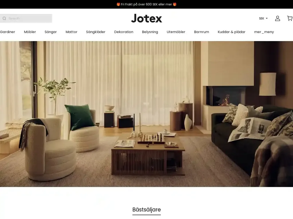 Screenshot of Jotexhome.shop taken on Sunday the 10th of March 2024