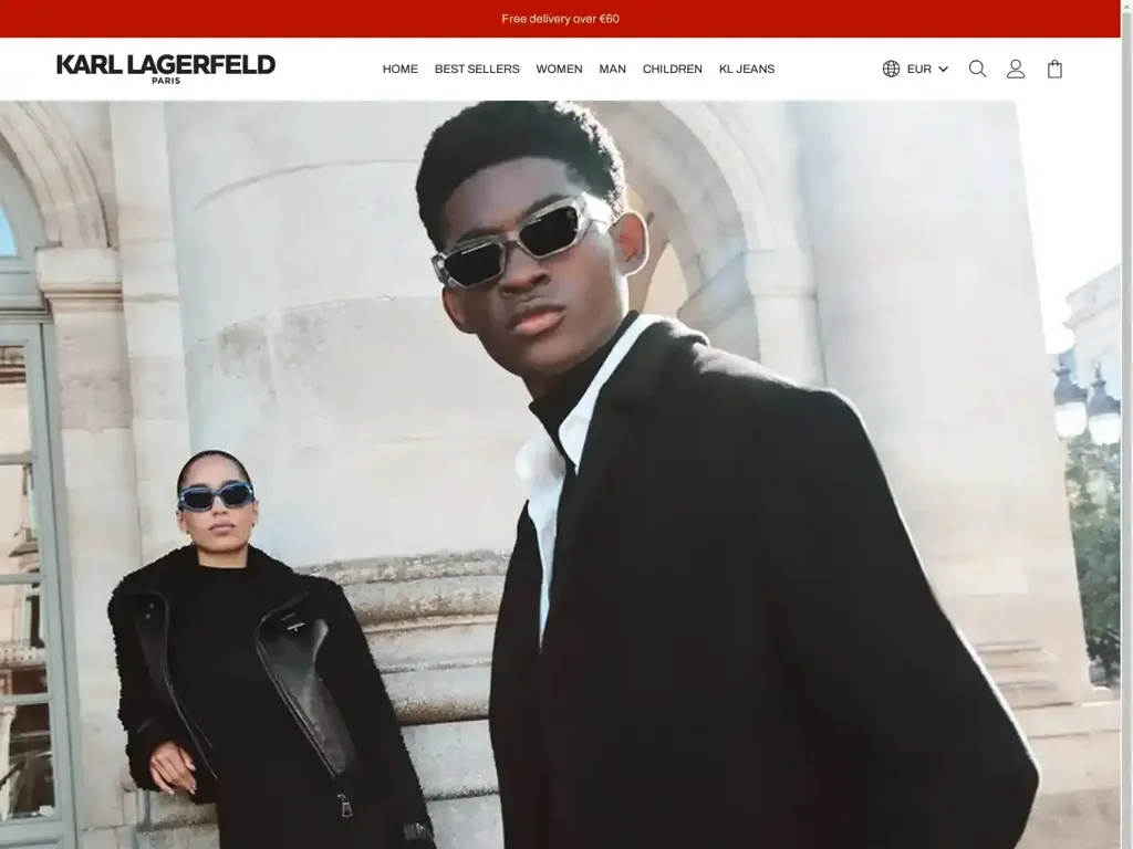 Screenshot of Karllagerfeld-eu.com taken on Saturday the 21st of December 2024