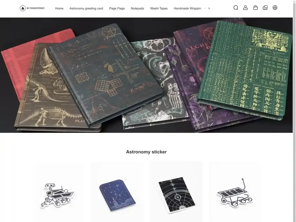 Screenshot of Keyringprom.shop taken on Sunday the 4th of May 2025