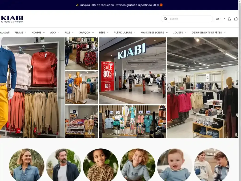 Screenshot of Kiabifr.shop taken on Sunday the 20th of October 2024