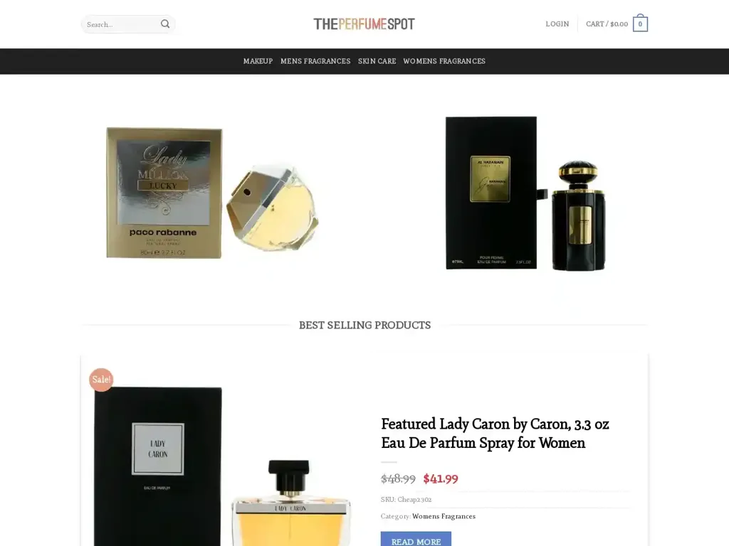 Screenshot of Latestperfume.com taken on Tuesday the 9th of January 2024