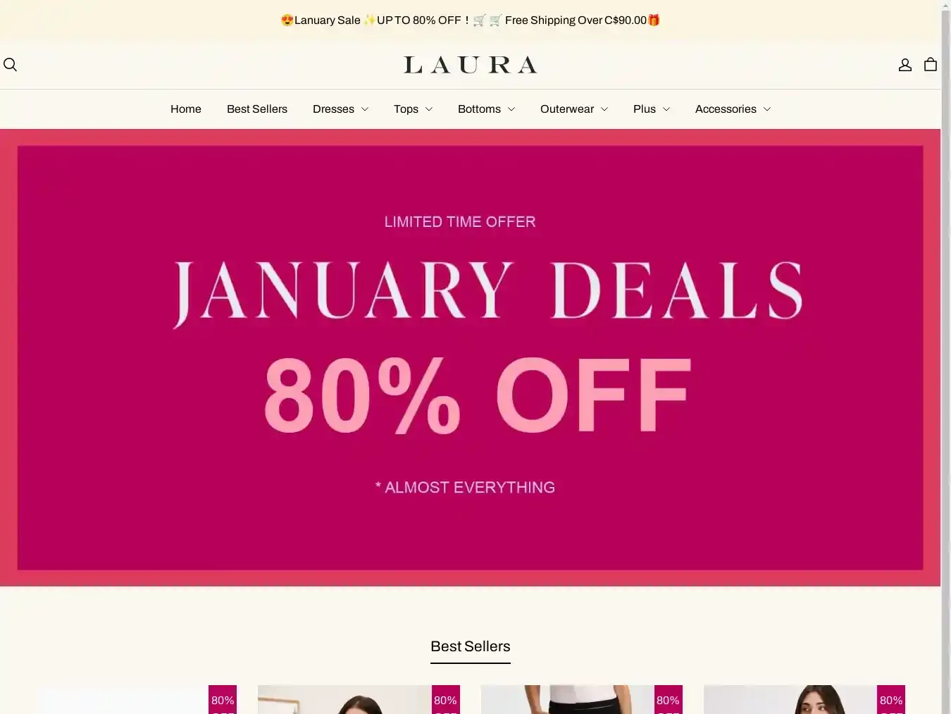 Lauraofficial.shop Fraudulent Non-Delivery website.