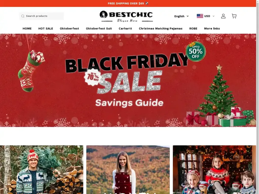 Screenshot of Letschic.store taken on Wednesday the 20th of November 2024