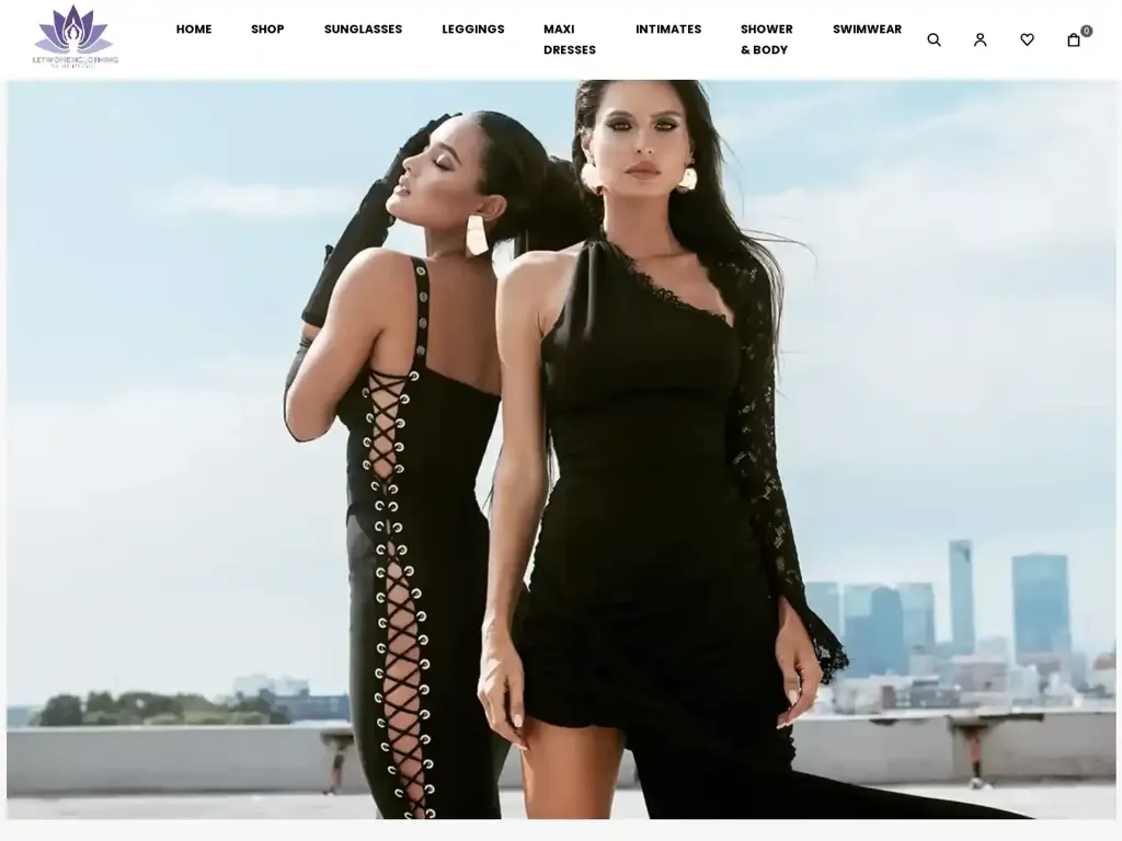 Screenshot of Letwomenclothing.com taken on Monday the 10th of June 2024