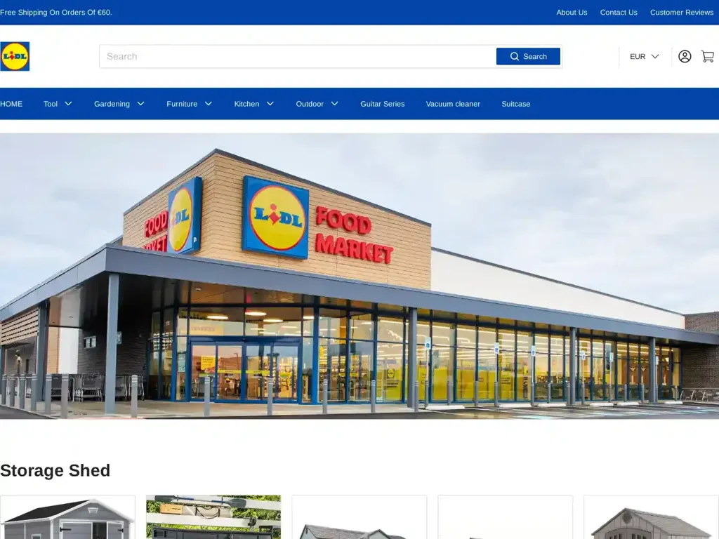 Screenshot of Lidlmall-eu.shop taken on Wednesday the 24th of April 2024