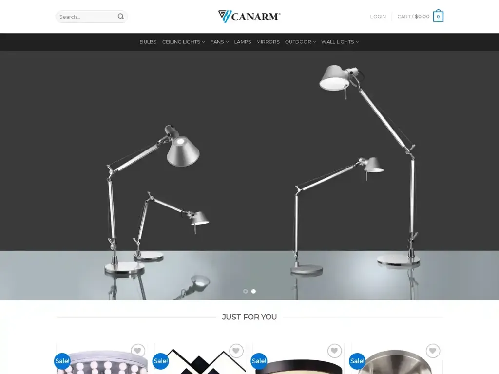 Screenshot of Lightcanarm.com taken on Tuesday the 9th of January 2024
