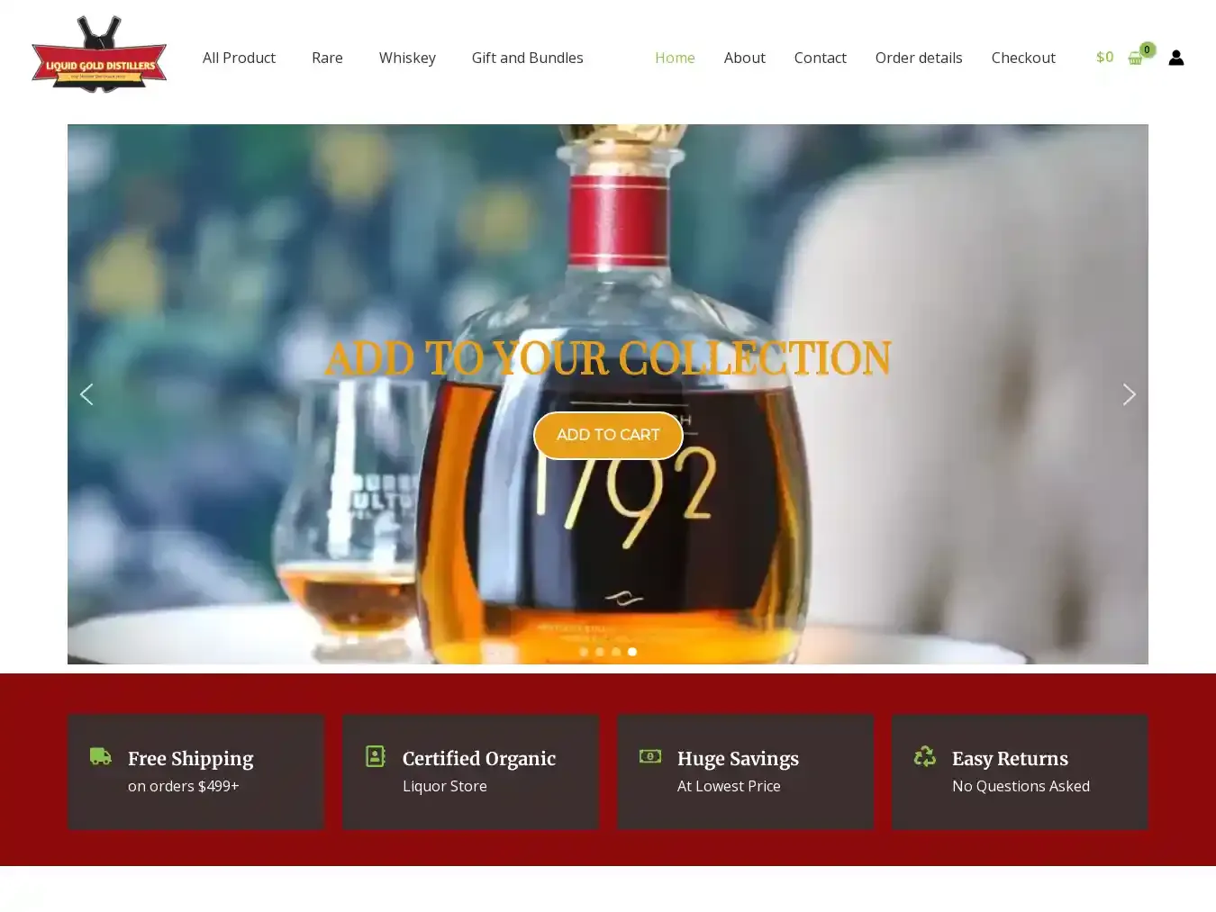 Liquidgolddistillers.com Fraudulent Whisky website.