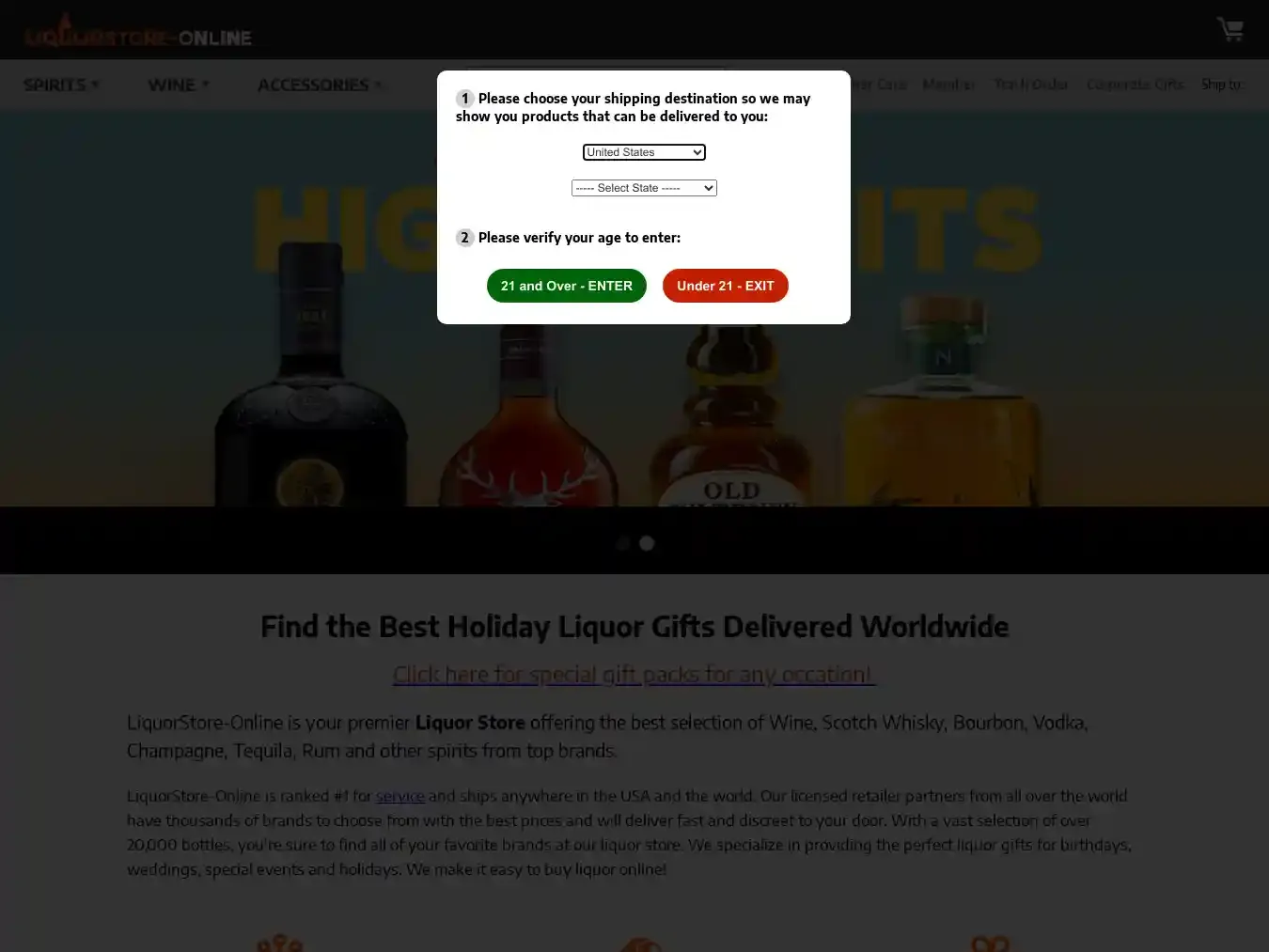 Liquorstore-online.com Fraudulent Whisky website.