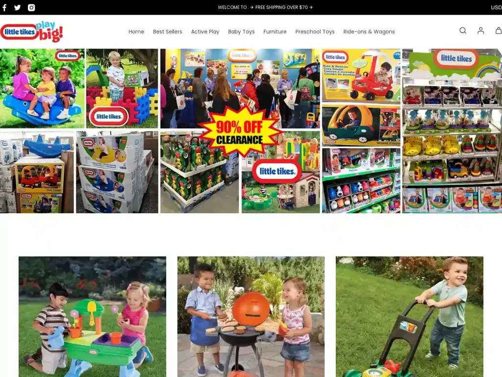 Screenshot of Littletikestore.shop taken on Friday the 5th of April 2024