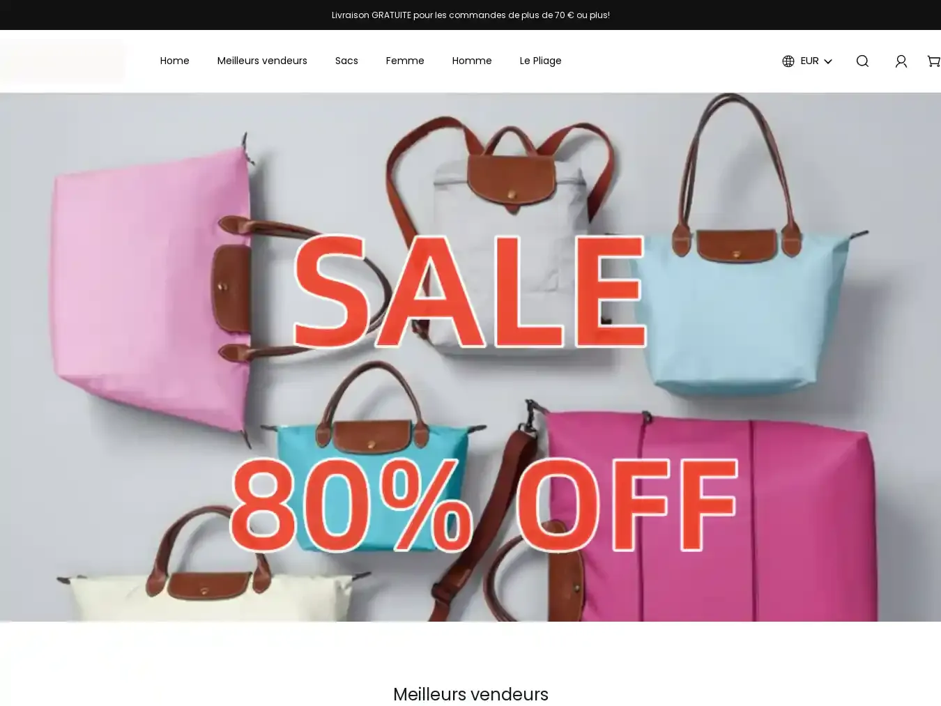 Longchampoutleteu.shop Fraudulent Non-Delivery website.