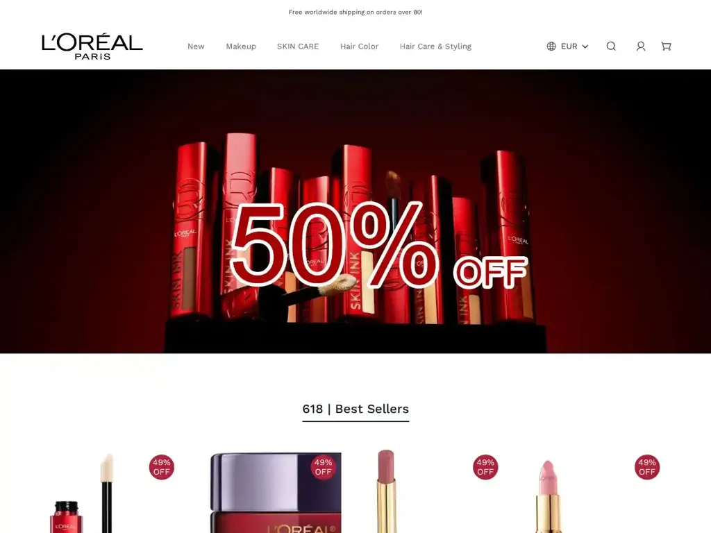 Screenshot of Loresale.shop taken on Monday the 9th of June 2025
