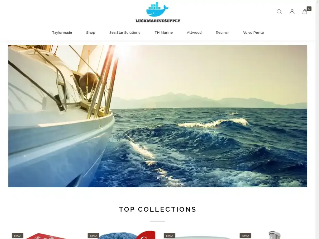 Screenshot of Luckmarinesupply.com taken on Monday the 10th of June 2024