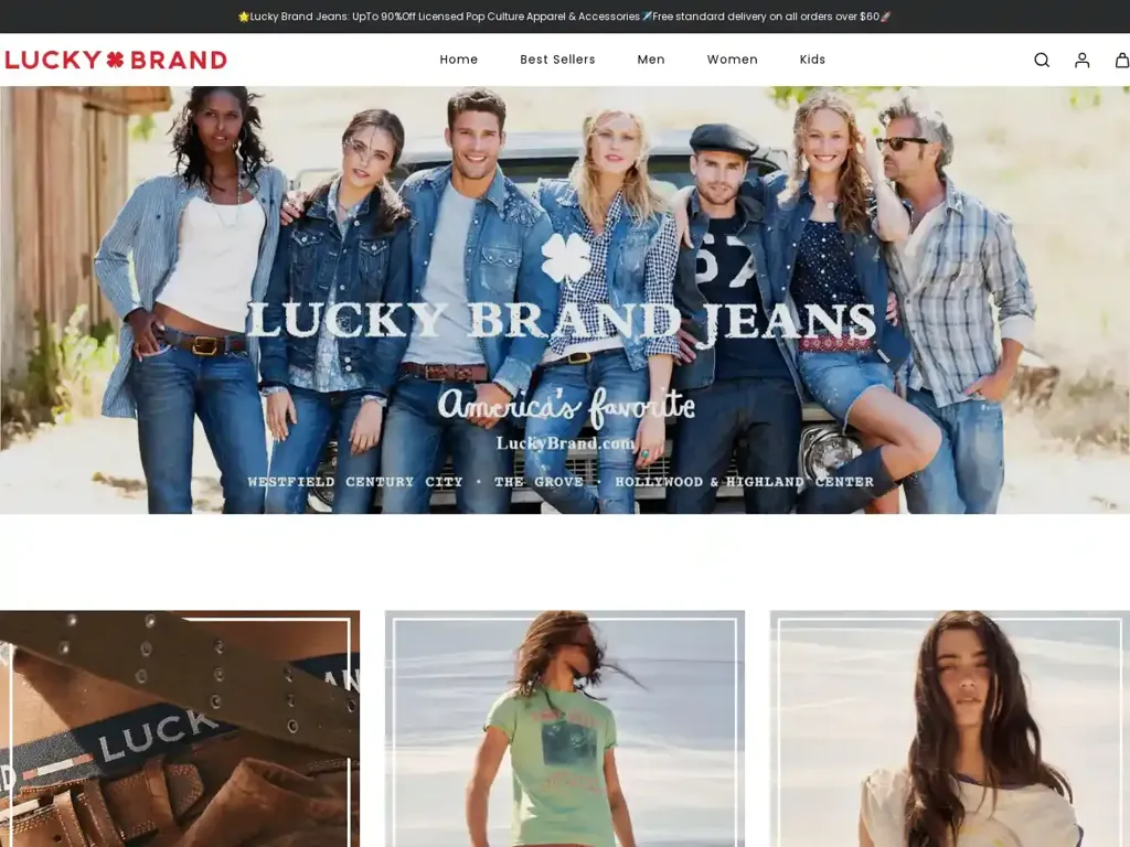Screenshot of Luckybrandsale.shop taken on Wednesday the 17th of April 2024