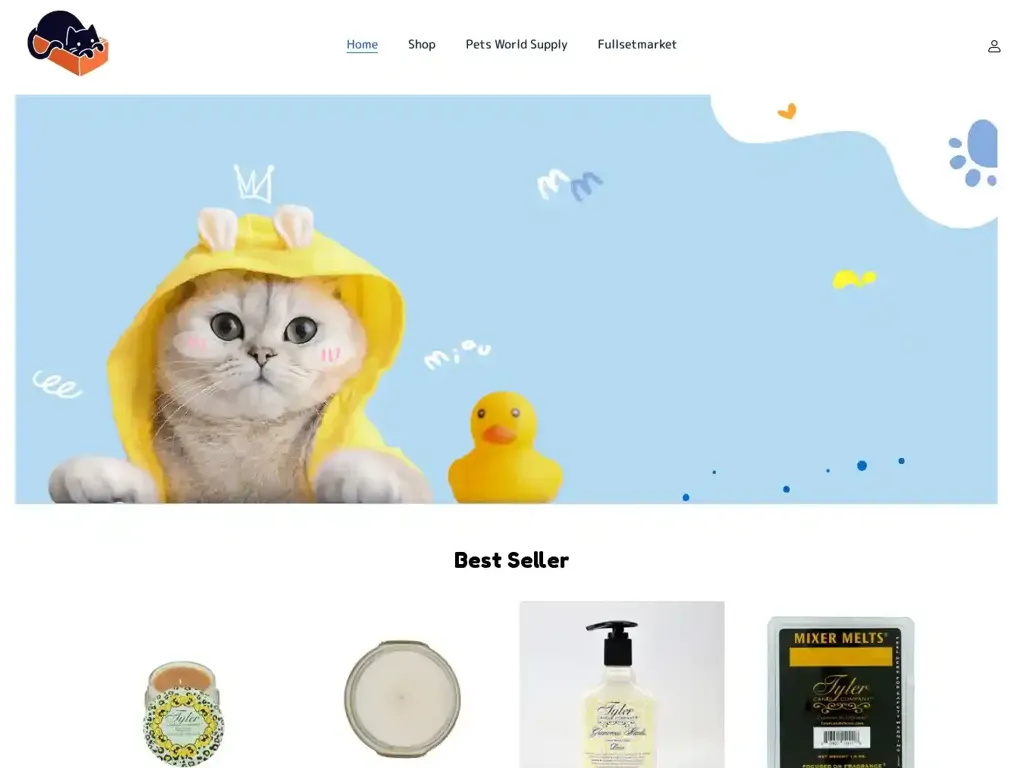 Screenshot of Luckypetshops.com taken on Monday the 10th of June 2024