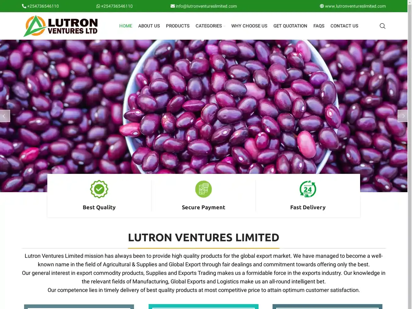 Lutronventureslimited.com Fraudulent Non-Delivery website.