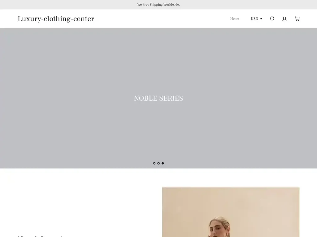 Screenshot of Luxuryclothingcenter.com taken on Wednesday the 20th of November 2024