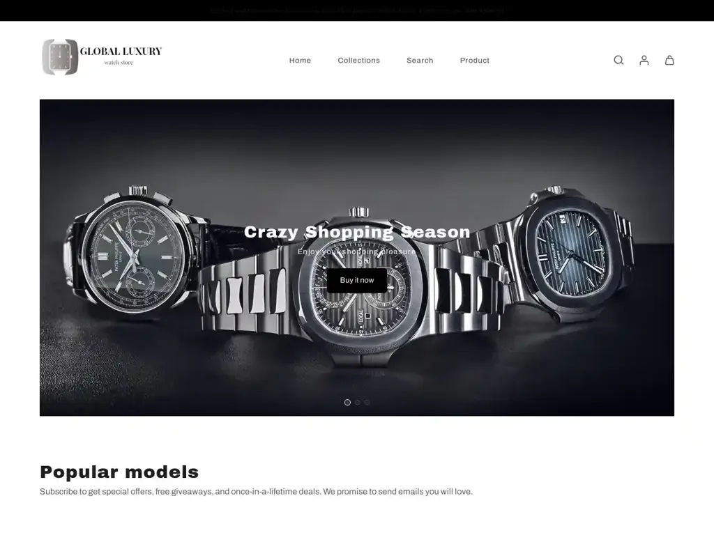 Screenshot of Luxurywatchesglobalcenter.com taken on Sunday the 20th of October 2024