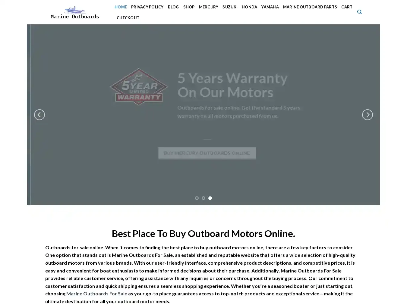 Marineoutboardsforsale.com Fraudulent Non-Delivery website.