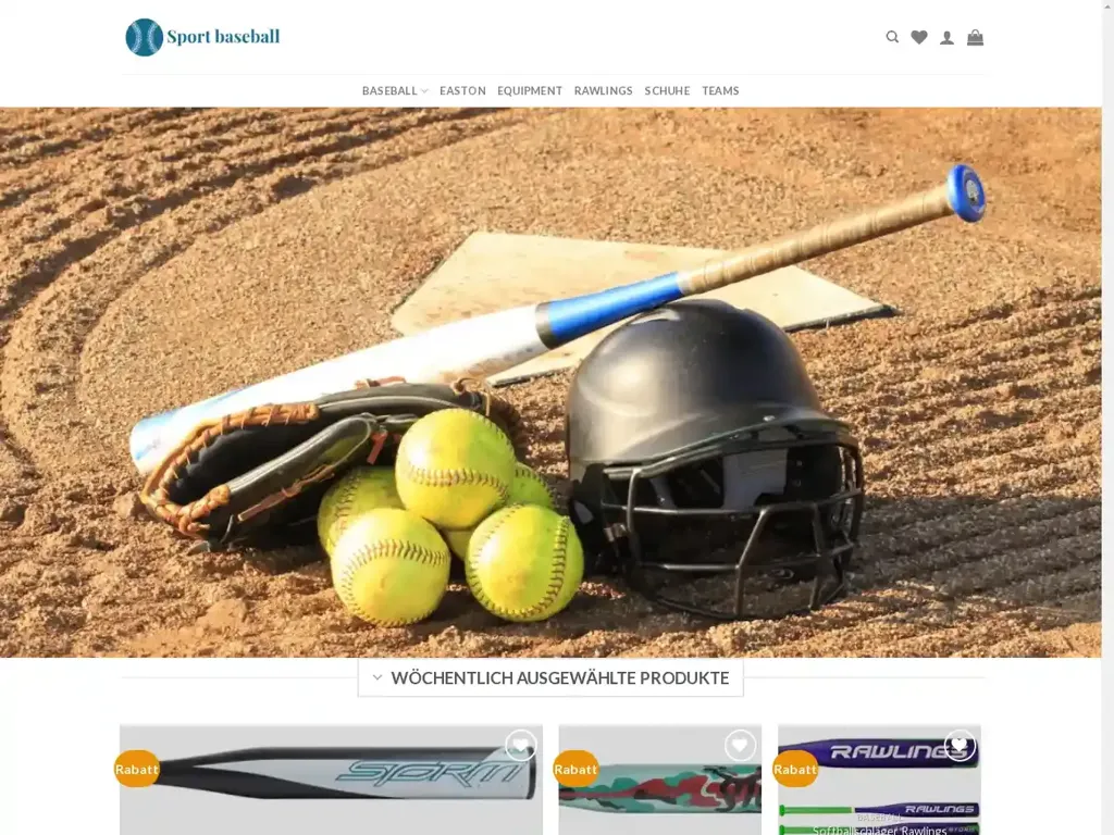 Screenshot of Markenbaseball.com taken on Wednesday the 26th of June 2024