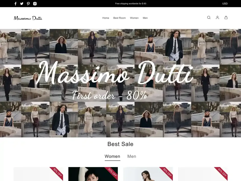 Screenshot of Massimodt.shop taken on Tuesday the 5th of November 2024