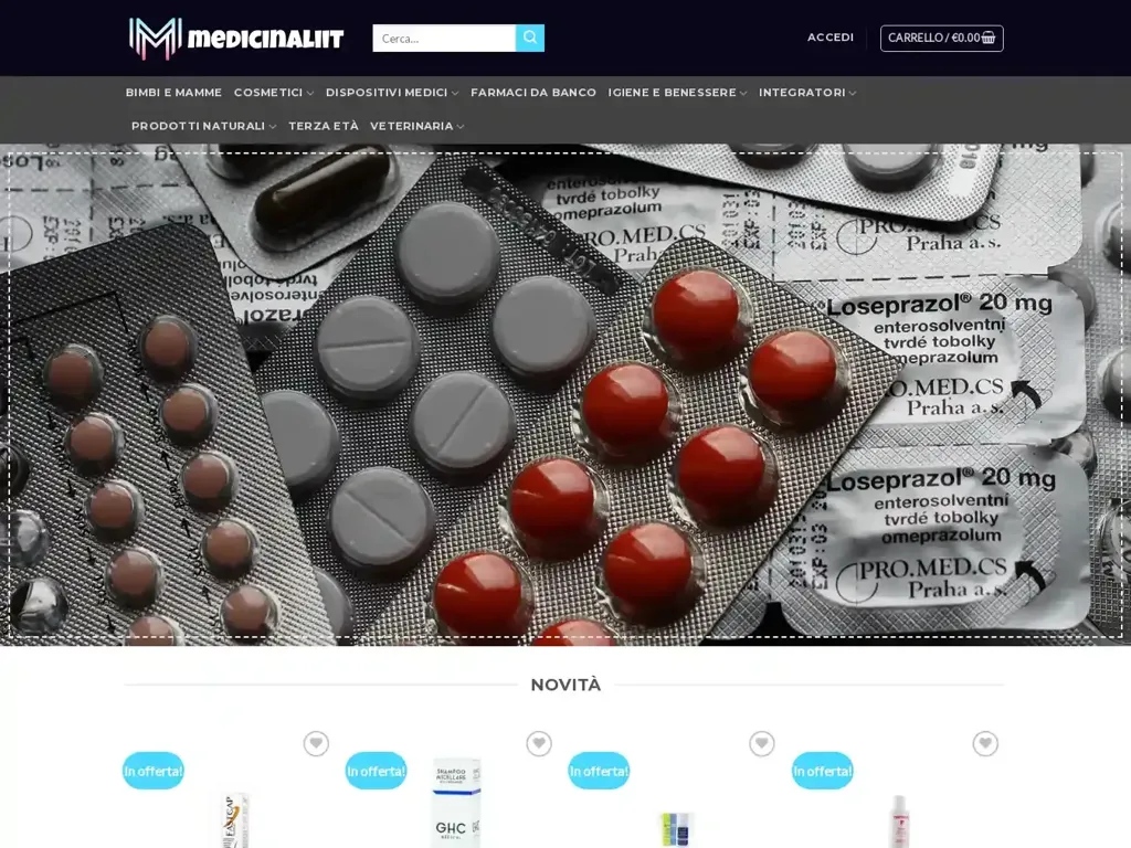 Screenshot of Medicinaliit.com taken on Wednesday the 26th of June 2024