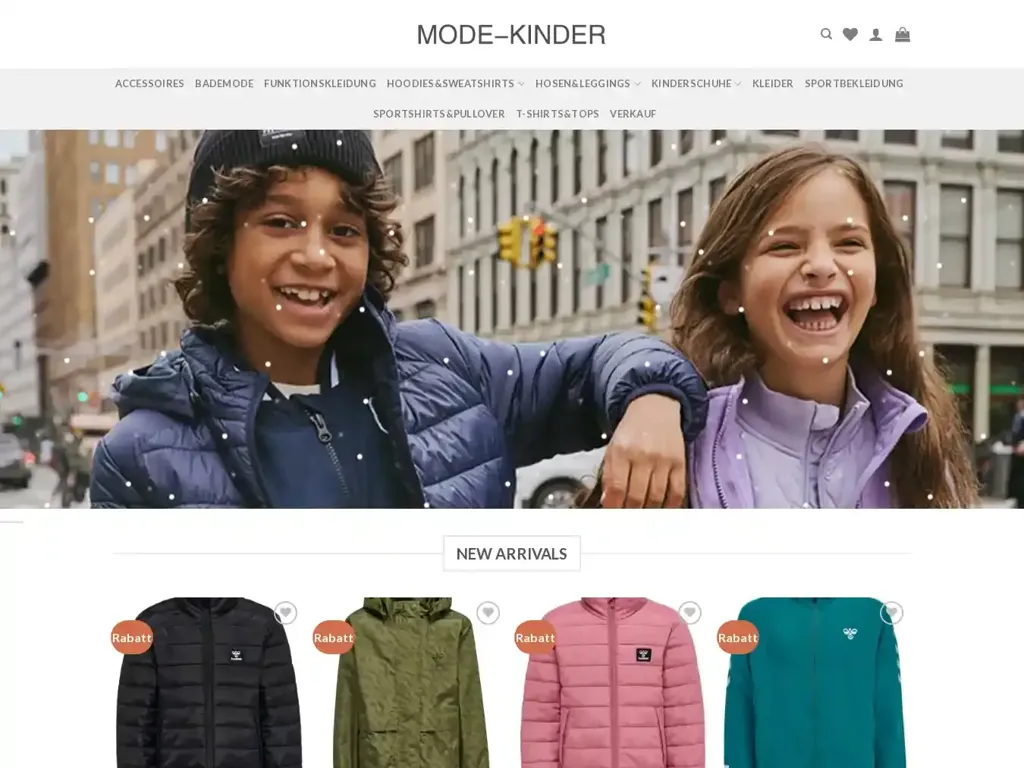 Screenshot of Mode-kinder.com taken on Wednesday the 26th of June 2024