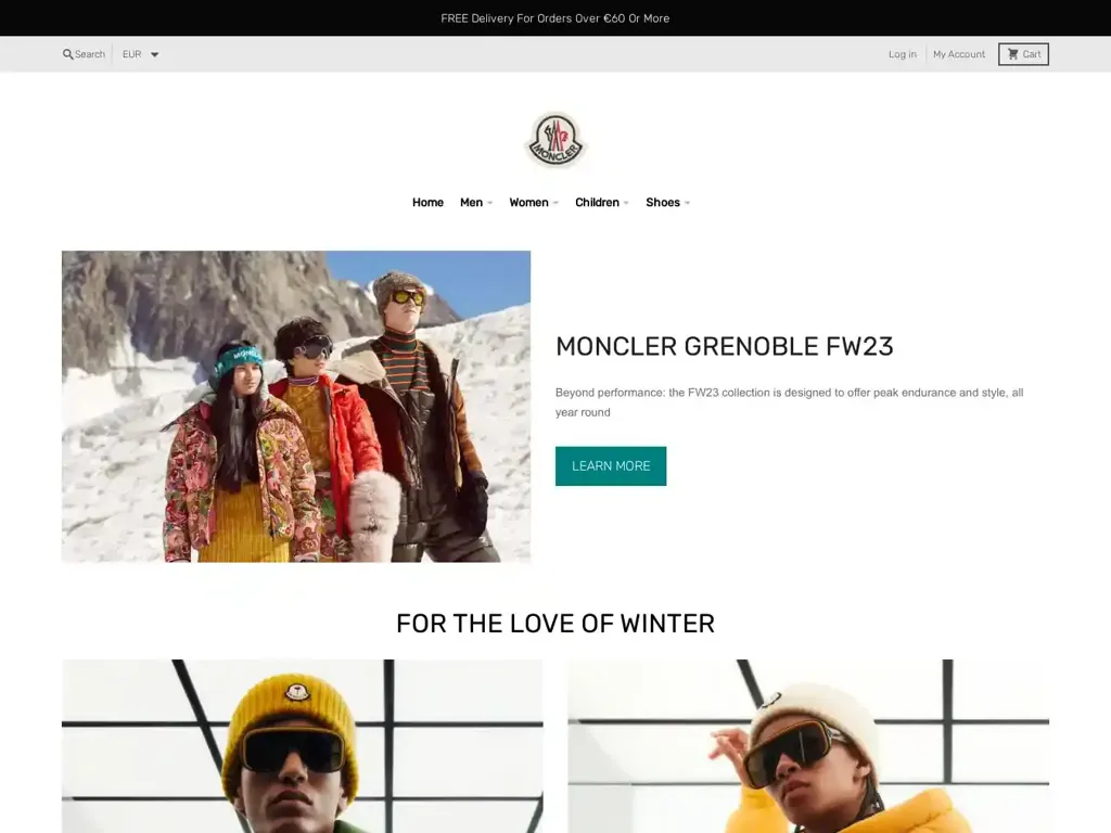 Screenshot of Monclediscountvip.com taken on Wednesday the 28th of February 2024